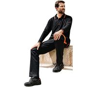 Velilla Stretch Bicolore Pantaloni, Nero (Arancio Fluo), 34