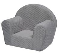 Velinda Poltrona poltroncina Morbida Gioco Giochi Bambini Bimbi cameretta stanzetta (Colore: Grigio)