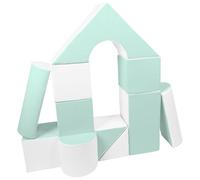 Velinda Set di 11 blocchi di schiuma giganti (colore: bianco, menta)