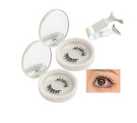 Velinta Magnetic Lashes, Capriceapp Magnetic Eyelashes, Magnetic Eyelashes No Glue, Reusable Waterproof Magnetic Lashes, Reusable Magnetic Eyelashes Natural Look with Applicator (2set,USB06)