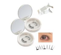 Velinta Magnetic Lashes, Capriceapp Magnetic Eyelashes, Magnetic Eyelashes No Glue, Reusable Waterproof Magnetic Lashes, Reusable Magnetic Eyelashes Natural Look with Applicator (2set,USB09)