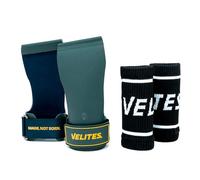 Velites | 1 paio di guanti Quad Ultra senza magnesio per atleti di crosstraining o ginnastica | migliora i tuoi risultati e raggiunge i tuoi obiettivi | taglia M, verde.