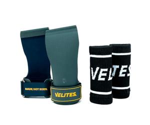Velites | 1 paio di guanti Quad Ultra senza magnesio per atleti di crosstraining o ginnastica | migliora i tuoi risultati e raggiunge i tuoi obiettivi | taglia M, verde.