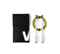 Velites - Comba Cyclone ufficiale CrossFit Games - Color Silver - Borsa da trasporto inclusa - Corda per salto doppi, triple e crossover - Manici rimovibili