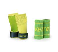 Velites I Calleras Quad Pro Lemon Lime + Polsiere in Tessuto in Set Regalo I Strade Professionali per Cross Training o Ginnastica I Adatti a Qualsiasi Superficie I Uso con Magnesio.