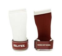 Velites I Guanti Crossfit Quad Ultra senza magnesio I Manopole Paracalli per Sollevamento Pesi I Per Atleti di Crosstraining o Ginnastica I Migliorare i Risultati e ottenere tuoi Obiettivi (Bianco, M)