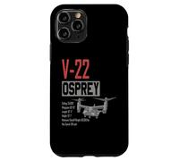 Velivolo militare V/STOL americano V22 Osprey Custodia per iPhone 11 Pro