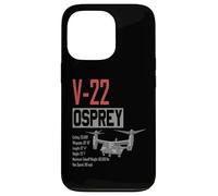 Velivolo militare V/STOL americano V22 Osprey Custodia per iPhone 13 Pro