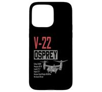 Velivolo militare V/STOL americano V22 Osprey Custodia per iPhone 15 Pro Max