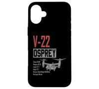 Velivolo militare V/STOL americano V22 Osprey Custodia per iPhone 16 Plus