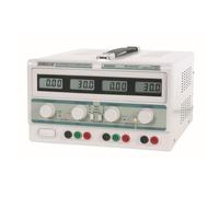 Velleman Alimentatore Lab, regolabile, 2 x 0-30 VDC/0-3 A, + 5 VDC fisso/3 A, limite di corrente, protezione da cortocircuito, 4 display LCD, grigio