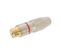 Velleman CA058R femmina RCA con punta in rosso oro, multicolore