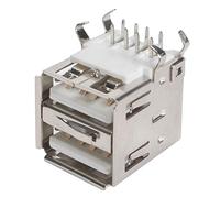 VELLEMAN CC090 141058 - Connettore a doppia porta USB, 90°