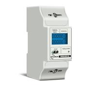 Velleman Contatore kWh professionale, monofase, per montaggio su guida DIN, con contagiorni azzerabile, contatore totale, display LCD e LED a impulsi, max. 80A