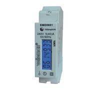 Velleman Contatore kWh professionale, monofase, per montaggio su guida DIN, con display LCD e LED a impulsi, max. 40A