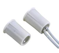 Velleman Contatto magnetico con interruttore reed, NC, per installazione su infissi e/o serramenti, connessione via filo, bianco