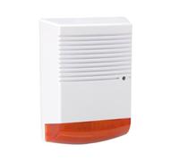 Velleman Finta sirena con LED rosso lampeggiante, resistente agli agenti atmosferici, alimentata a batteria, senza fili, IP44