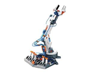 Velleman Kit braccio robotico idraulico con 229 pezzi, funziona a pressione d’acqua senza batterie, set STEM educativo per ragazzi e adulti, gioco robotico da costruire e imparare la tecnologia