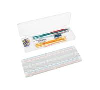 Velleman Kit breadboard e cavi jumper, 830 contatti, 140 cavi jumper (10 x 14 lunghezze), ABS, grigio