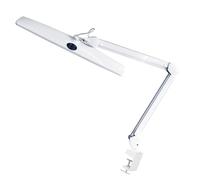 Velleman Lampada da scrivania LED con morsetto, lampada dimmerabile 21 W, 84 LED, 2000 lm, luce diurna 6500 K, testa larga 58 cm, per ufficio, studio, hobby, manicure e lavori di precisione
