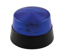 Velleman Lampeggiante LED blu, 12 V DC, 77 mm, 15 LED, lampada di segnalazione e avvertimento, luce lampeggiante IP20 ABS acrilico, per garage officina allarme segnalazione
