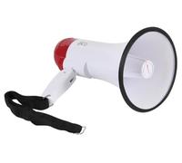 Velleman Megafono con tracolla, 10 W, 100 m, sirena, voce, funzione di registrazione e riproduzione