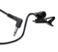 Velleman Microfono con clip da cravatta, per smartphone, cellulare, registrazione, con cavo da 4 m, nero