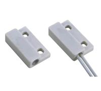 Velleman Mini contatto magnetico con interruttore reed, NC, per installazione su infissi e/o serramenti, connessione a filo, bianco