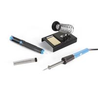 Velleman Set saldante, saldatore 25 W, pompa dissaldante, supporto saldatore, stagno saldante