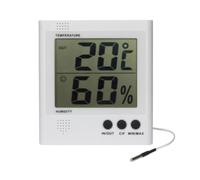 Velleman Termo/igrometro digitale, ampio display LCD, temperatura e umidità interna, indicatore batteria, funzione memoria, allarme punto di congelamento