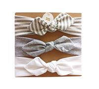 Vellette Cerchietti e Fasce per capelli Fascia Capelli Bimba Cotone Bowknot Elastica Colori Diversi Regalo per Neonate Bambine 3Pcs