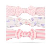 Vellette Cerchietti e Fasce per capelli Fascia Capelli Bimba Cotone Bowknot Elastica Colori Diversi Regalo per Neonate Bambine 3Pcs