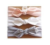 Vellette Cerchietti e Fasce per capelli Fascia Capelli Bimba Cotone Bowknot Elastica Colori Diversi Regalo per Neonate Bambine 3Pcs