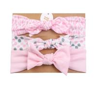 Vellette Fascia Capelli Bimba Cotone Bowknot Elastica Colori Diversi Regalo per Neonate Bambine 3Pcs