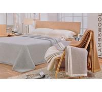 Vello d'oro Lambswool coperta piazza e mezza cm 180x210