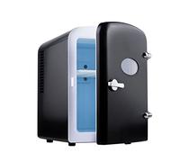 VELLOW Mini Frigorifero Portatile Compatto for Auto da casa, capacità 4 Litri, refrigera 6 lattine da 12 Once, 100% Senza, Ecologico, Include caricabatteria for Auto aggiuntivo, Nero (Color : Black)