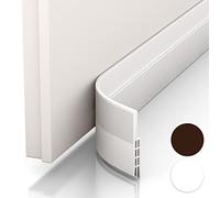 Vellure® Paraspifferi porta blindata - NUOVO Paraspifferi sottoporta Premium (rapido e facile da applicare) ideale anche per protezione da suoni, freddo e chiusura porta d'ingresso (5 x bianco)