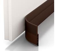 Vellure® Paraspifferi porta blindata - NUOVO Paraspifferi sottoporta Premium (rapido e facile da applicare) ideale anche per protezione da suoni, freddo e chiusura porta d'ingresso (1 x marrone)