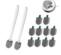 VELLUSTRA 10 Pezzi Pietra Pomice Detergente Wc, Pulizia Pietra Detergente, Pumice Stone, Pietra di Pulizia, Pietra Pomice Spazzole, Bastone Pomice Pulitore per Servizi Igienici, Bagno,Cucina