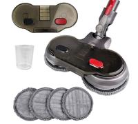 VELLUSTRA Spazzola Aspirapolvere Pezzo di Ricambio con Dell'acqua Rimovibile, Contenitore Dell'acqua Ricaricabile e 6 Mop Lavabili Adatta Un'ampia Gamma Pavimenti, per Dyson V7, V8, V10, V11, V15