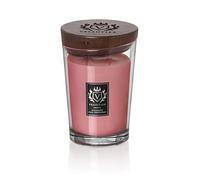 Vellutier Candela Profumata Succulent Pink Grapefruit, Candela in Barattolo, Specialmente Formulata con Cera Vellutata, Coperchio Legno, Aroma di Pompelmo a Ananas, 16 x 11 cm, Grande, 515 g