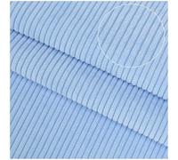 Velluto a Coste al Metro 150cm di larghezza - Tessuto in Velluto Uomo/Donna per Sartoria, Trapunte, Biancheria da Letto, Fodere per Tende, Borse, Cucito e Progetti Fai da Te(Light blue,150x200cm)