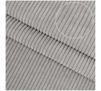 Velluto a Coste al Metro 150cm di larghezza - Tessuto in Velluto Uomo/Donna per Sartoria, Trapunte, Biancheria da Letto, Fodere per Tende, Borse, Cucito e Progetti Fai da Te(Light gray,150x200cm)