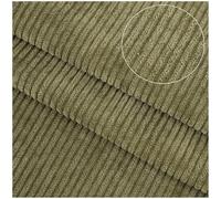 Velluto a Coste al Metro 150cm di larghezza - Tessuto in Velluto Uomo/Donna per Sartoria, Trapunte, Biancheria da Letto, Fodere per Tende, Borse, Cucito e Progetti Fai da Te(Military green,150x200cm)