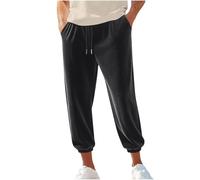 Velluto a coste per uomo Inverno Autunno Allenamento Atletico Vacanze Pieghe Gamba Dritta Pianura Polsino Lungo Gamba Pantaloni, Z-88 Nero, XS