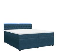 Velluto con Molle Insacchettate per Sonno Ristoratore 110 cm Blu