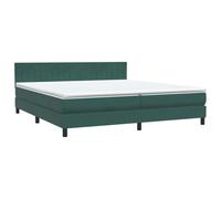 Velluto con molle insacchettate regolabile modello 180x220 cm Verde scuro