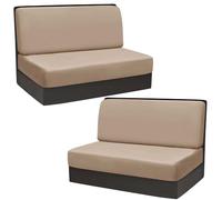 Velluto Fodere per Cuscini per Dinette per Camper Copridivano Elasticizzato Senza Braccioli 1/2 Pezzi, Copridivano Coprisedili per Camper Fodera per Divano Cuscino Antiscivolo(#19,2 Backrest+2 Bench C