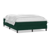 Velluto Molle Insacchettate Relax Sonno Ristoratore Verde Scuro 160x220 cm | Giroletto a Molle con Materasso Velluto Verde Scuro 160x220 cm Letto Completo con Doghe e Coprimaterasso Traspirante