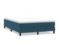 Velluto Morbido Base a Molle Blu Scuro 140x210 cm Come Mostrato